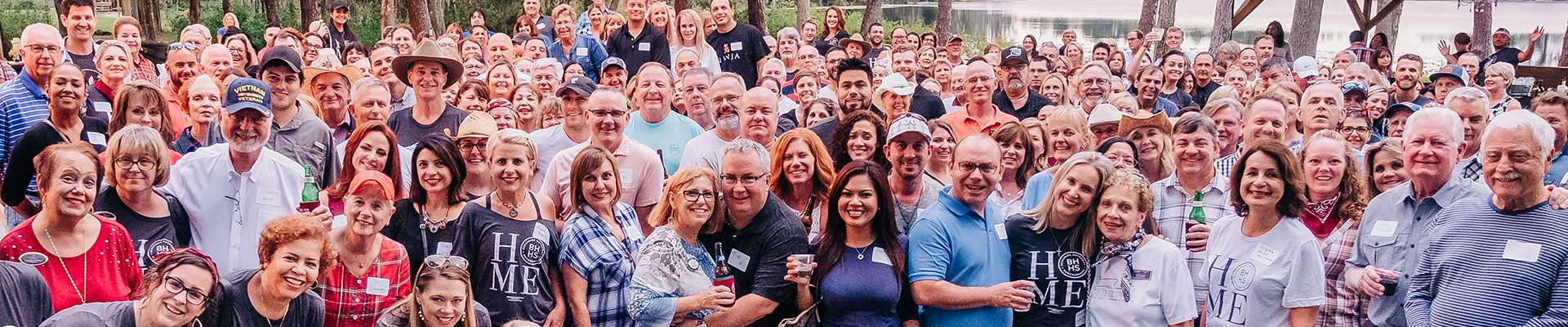 Berkshire Hathaway HomeServices Florida Properties Group real estate agents and staff at a company event