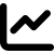 icon of chart with upward line