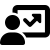 icon of chart with user