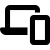 icon of laptop and mobile phone